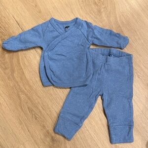 Monica + Andy Blue Newborn Outfit Set